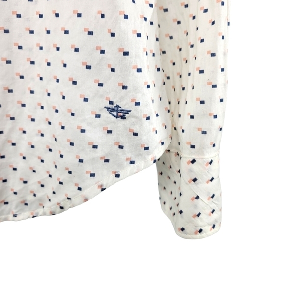 Dockers Women's Long Sleeve Lightweight Button Front Shirt Size Petite L White - Picture 4 of 6